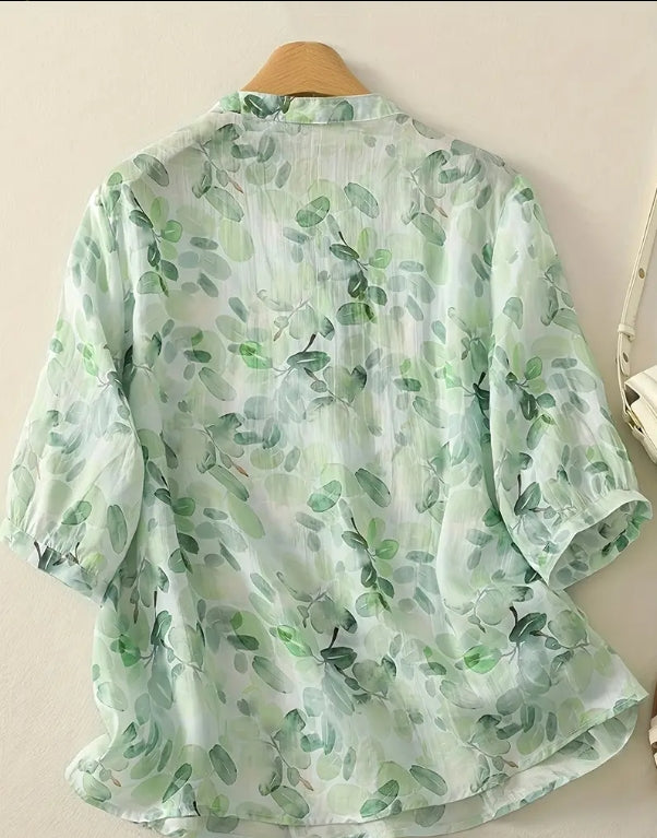 Mint Breeze Leafy Top