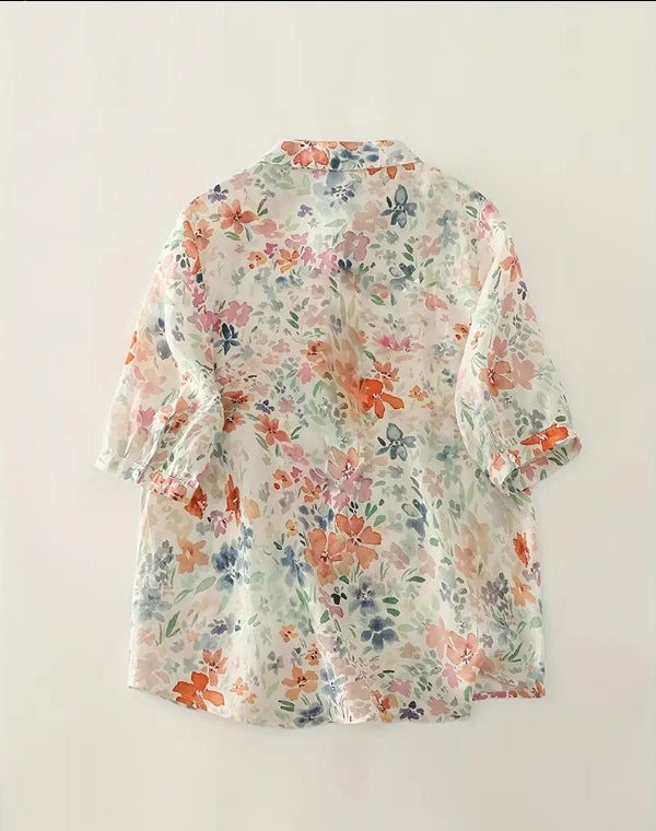 Summer Meadow Floral Shirt
