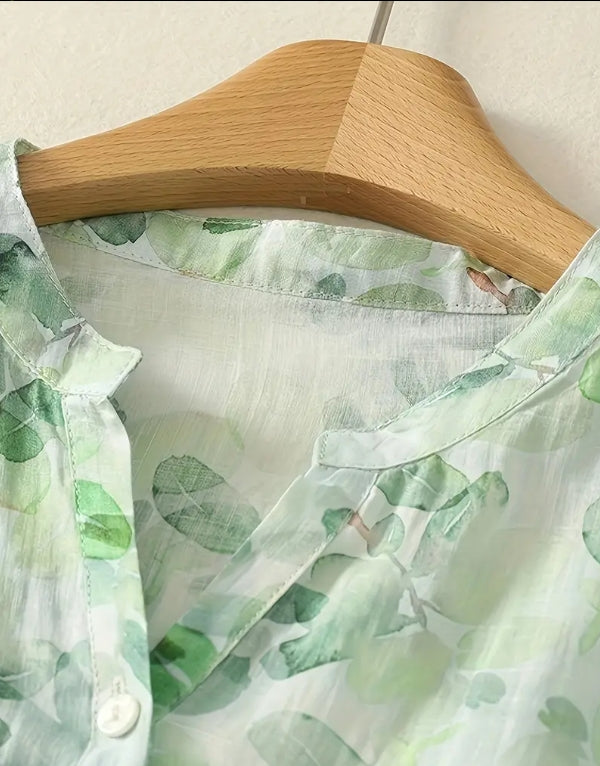 Mint Breeze Leafy Top
