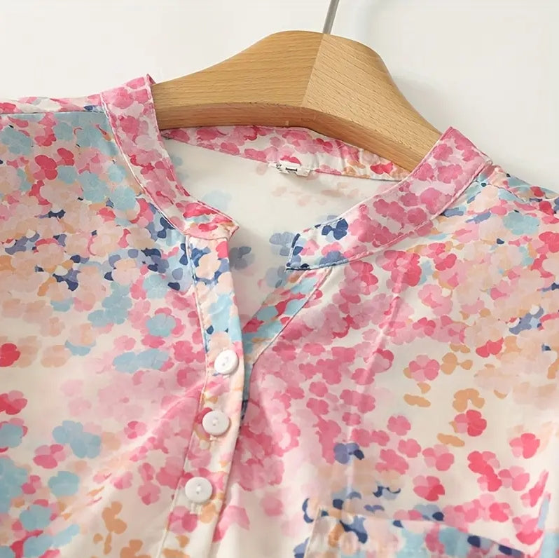 Blush Breeze Pastel Floral Top