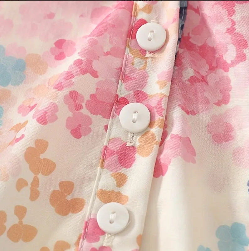 Blush Breeze Pastel Floral Top