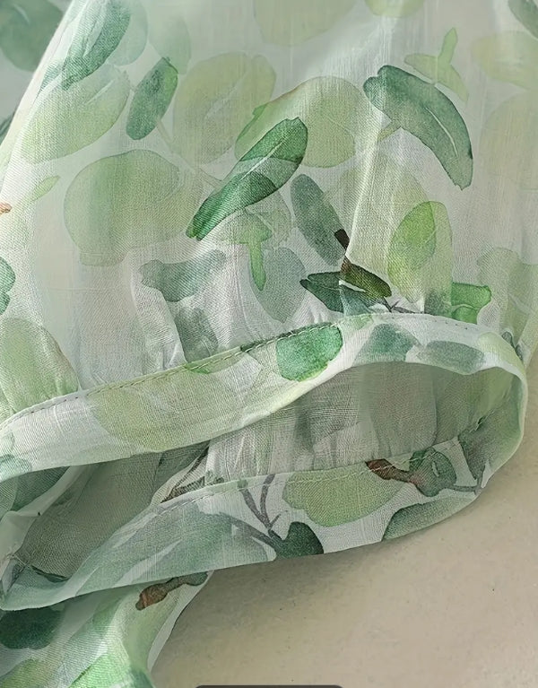Mint Breeze Leafy Top